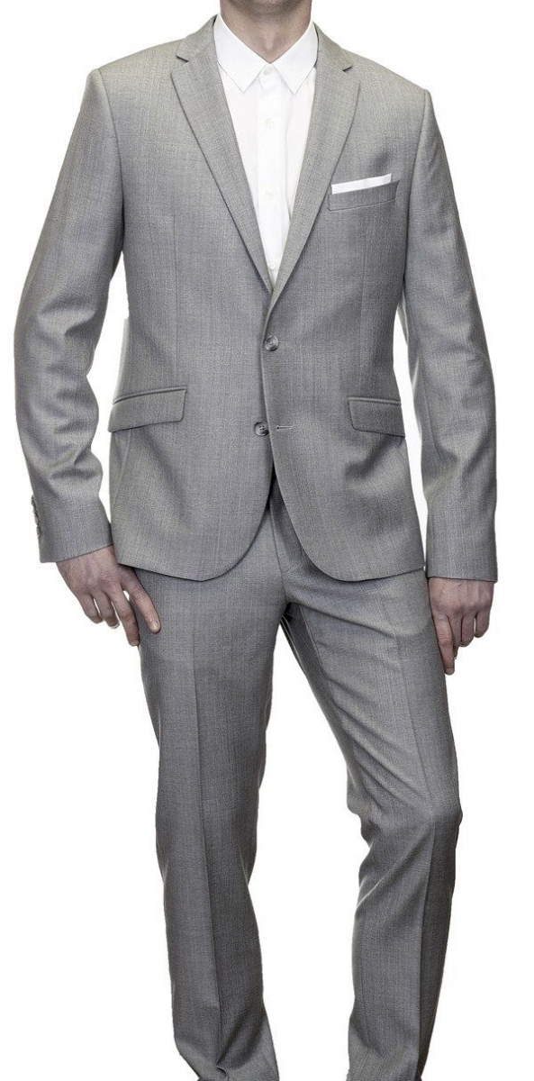 traje lana fria azul gris espalda